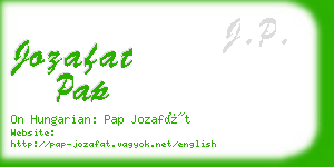 jozafat pap business card